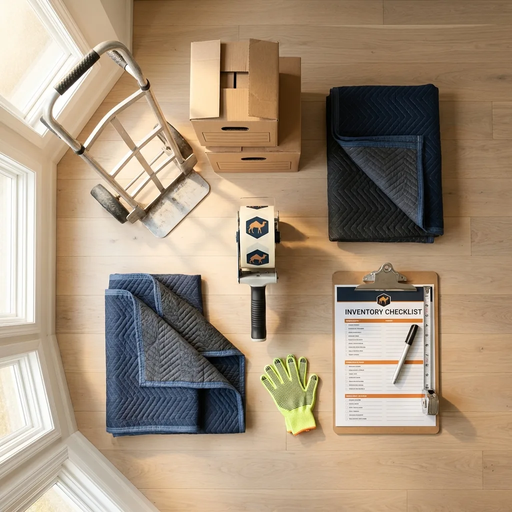 Professional moving supplies and packing materials layout for Maricao residential relocations